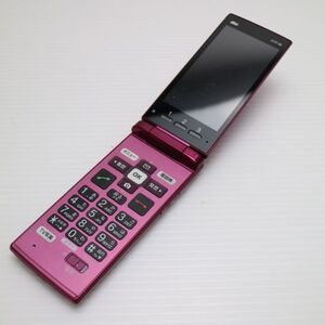 美品 KYF38 かんたんケータイ ワインレッド スマホ 本体 白ロム 中古 あすつく 土日祝発送OK