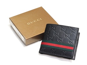 ♪GUCCI－SALE♪ 二つ折り財布 138073 グッチ 旧品番 新品未使用