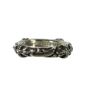 CHROME HEARTS クロムハーツ リング SBTバンドリング SBT BAND RING 指輪 シルバー クロス スクロール 指輪 18号