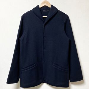 極美品 BEAMS F ビームスエフ Y.Akamine コラボ ウールジャケット テーラードジャケット ブルゾン ネイビー 紺 スナップボタン イタリア製