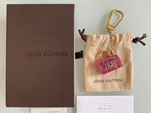 LOUIS VUITTON ルイヴィトン ポルトクレ・スピーディ・アンクルージョン　バッグチャーム ゴールド×ピンク　キーホルダー キーチェーン 