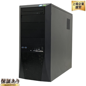 Thirdwave GALLERIA ZZ ゲーミングデスクトップPC Core i7-8700K 16GB SSD 250GB HDD 3TB WIN10 GTX 1080Ti 中古 T9580516