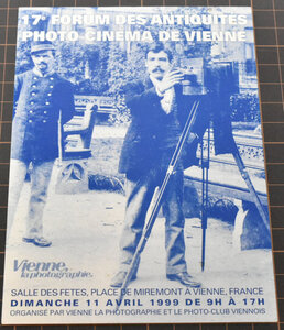 カメラ・写真に関する絵葉書　17e FORUM DES ANTIQUITES PHOTO-CINEMA　フランス製