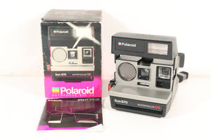 POLAROID SUN 670 AUTOFOCUS QS ポロライド フィルムカメラ 箱付き_EJL_B1225-J025