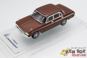 S=1/43 ENIF0002 エニフ TOYOTA トヨタ CROWN クラウン EIGHT エイト 1964年式 VG10型 ロイヤルブロンズメタリック 中国製 現状渡し