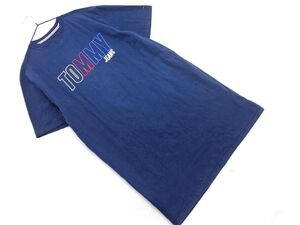 tommy jeans トミージーンズ ロゴ Iライン ワンピース sizeXS/濃紺 ■◆ ☆ eec8 レディース