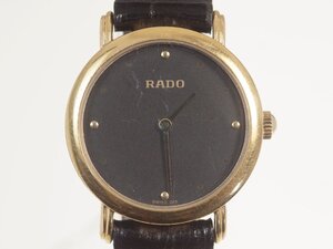 【RADO】ラドー 204.3591.2 黒文字盤 クォーツ レディース 腕時計【中古品】