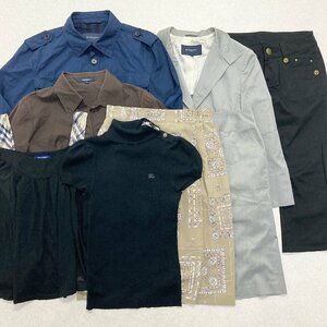 ●BURBERRY BLUE LABEL/LONDON バーバリー 8点 まとめ サイズMIX スカート ジャケット トップス パンツ 等 レディース 卸 現状品 1.63kg●