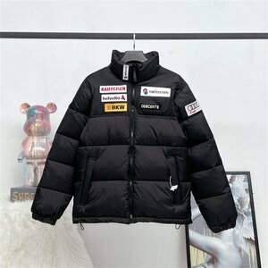 DESCENTE デサント ダウンジャケット アヒルダウン ダウンウェア メンズ レディース ダウンコート 保温 暖かい 防寒 黒 アウター Mサイズ