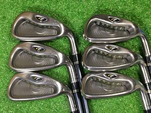 hvc-982 中古　テーラーメイド/TaylorMade r7 Ti rac #5,#6,#7,#8,#9,PW　6本セット　純正カーボン FLEX-R