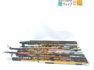 エクセレント 磯 玉網 630V・EX玉の柄 120・振出竿掛 B 他 竿掛 玉の柄 シャフト 等 大量ジャンクセット ジャンク品