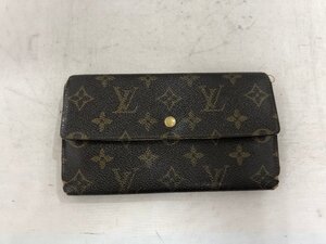 【LOUIS VUITTON】ルイヴィトン　モノグラム　二つ折り長財布　ブラウン　SY02-FT6