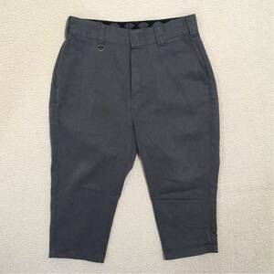 Dickies アーバンリサーチ クロップドパンツ Mサイズ 81cm グレー 美中古 ディッキーズ 膝丈 メンズ アメカジ 古着 ワークパンツ