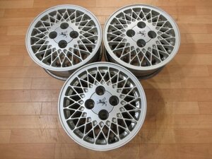 希少! 旧車 当時物 トヨタ GZ10型 後期 ソアラ 純正 INTRA イントラ製 ホイール 3本 4H-114.3 15インチ 6J+20 レストア レトロ 昭和 暴走族