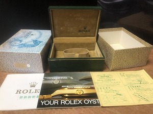 ロレックス 純正 箱 ウォッチ ボックス Watch Box ケース Cリング タツノオトシゴ 冊子 ヴィンテージ 正規品 時計 付属品 ROLEX