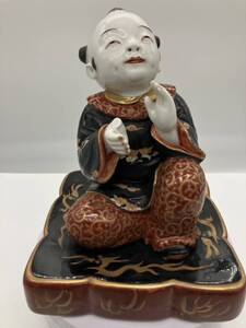 ◆◇230925-1【動画有り】江戸時代中期 享保頃 古伊万里 色絵唐子人形 置物　古玩 時代物 古美術品◇◆