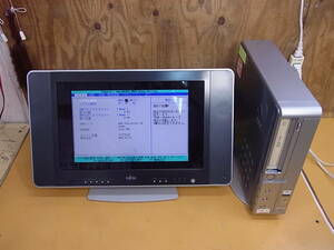 □O/984★富士通 FUJITSU☆デスクトップPC＆17型モニタ☆FMVCE50G7 VL-17WVX1☆AthlonXP 2600+ 2.14GHz☆メモリ1.21GB☆HDDなし☆ジャンク