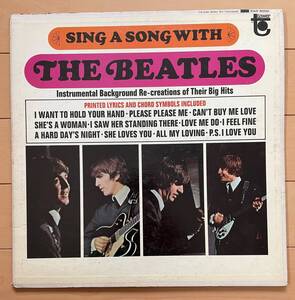 レア！ US盤「Sing A Song With The Beatles!」Inst ビートルズ ジョンレノン ポールマッカートニー ジョージハリソン リンゴスター