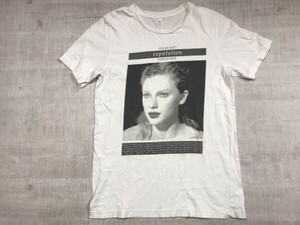 CANVAS製 TAYLOR SWIFT テイラースウィフト reputation Stadium Tour 2018 ツアー ロックT バンドT 半袖Tシャツ カットソー メンズ M 白