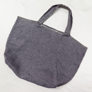 DANIELA GREGIS IMUYA WASHED LINEN STRIPE BAG ダニエラグレジス ウォッシュド リネン ストライプ トート バッグ