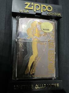 No.593 新品未使用　zippo うる星やつら ラムちゃん ライター 高橋留美子 ジッポー URUSEI YATSURA brass ゴールド　ビンテージ オイル