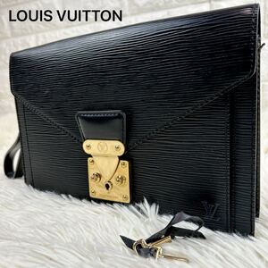 ルイヴィトン LOUIS VUITTON セカンドバッグ クラッチバッグ エピ セリエドラゴンヌ レザー ドラゴンヌ ノワール メンズ ビジネス