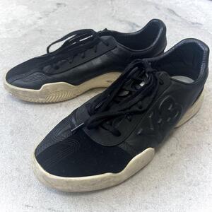 ワイスリー Y-3 Yunu レザーエンボスロゴ スニーカー 27.5㎝ 黒 ブラック アディダス ヨウジヤマモト adidas yohji yamamoto