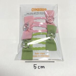 新品☆GYMBOREE ヘアピン4本セットリボンジンボリー