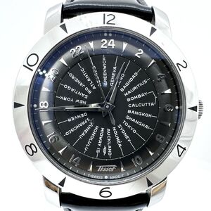 3077 ティソ TISSOT ヘリテージ ワールドタイマー 160周年記念モデル 裏スケ T078.641.16057.00 自動巻 AT