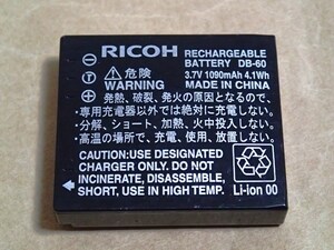 [ RICOH リチャージャブルバッテリー DB-60 ]
