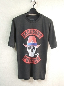 即決 BACK BONE スカルTシャツ S バックボーン