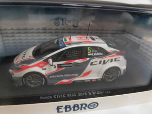 1/43 ホンダ シビック WTCC #5 ノルベルト ミケリス 2016 / WTCR 2019 & TCRWT 2023 チャンピオン ノルベルト ミケリス 絶版品 送料込