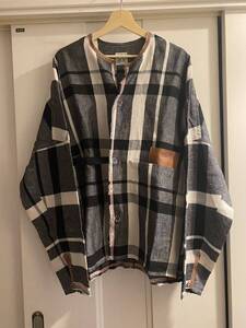 sunsea サンシー　27th Bangladesh Linen Check w／耳 Blouson リネン　ジャケット　チェック　3