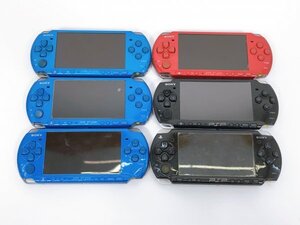 #35/AZ149★【現状品】SONY　PSP　PSP-3000/PSPー2000　動作未確認　6台　ブルー　レッド　ブラック　まとめ売り ジャンク