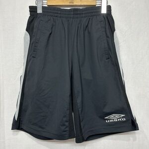 UMBRO アンブロ ショート ハーフ パンツ トレーニング スポーツ ウエア M サッカー フット サル ボール メンズ 黒 ブラック b20071