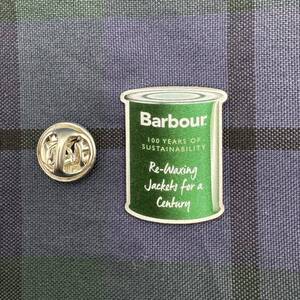 【Barbour Wax缶】バブアー ワックス缶 ピンバッジ ピンズ