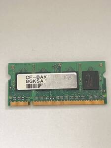 中古　1 GB DDR2 RAM 2Rx16 PC2-5300S ノートパソコン用 管理番号0000058286①