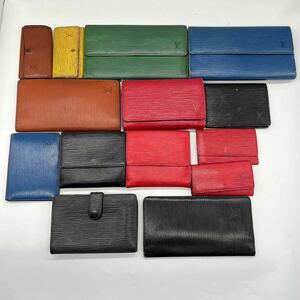 1円LOUIS VUITTON ルイヴィトン　ブランド　エピ　財布　長財布　キーケース　小物　まとめ　14点セット　大量　N4215