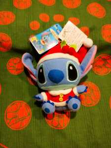 【新品・タグ付き】Disney / LiloSTITCH/クリスマスサンタ/キーチェーンマスコット/ぬいぐるみ/希少品/対象6才以上 