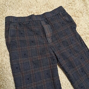 GUCCI　グッチ　Symbols Check Wool Pants　GGスプリーム　パンツ　ズボン　シンボルチェックウール　チェック柄　598637