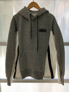 NIKE ナイキ × sacai サカイ CZ4695-063 HOODIE パーカー グレー XSサイズ