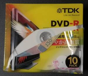 【未使用】TDK DVD-R 録画用 １６倍速 10PACK