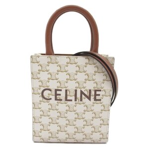 セリーヌ バーティカルカバ ブランドオフ CELINE キャンバス ショルダーバッグ コーティングキャンバス/レザー