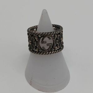 GUCCI グッチ リング インターロッキングG フラワーモチーフ シルバー925 アクセサリー P2754