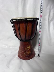 民族楽器 ジャンベ DJEMBE パーカッション アフリカ 打楽器 美品