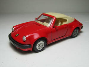 PORSHE 911 SC (930) ２代目 Carrera 1/36 ポルシェ カブリオレ Cabriolet クローズドトップ ワイドタイヤ ビンテージ FLAT6 当時物 美品Ⅰ