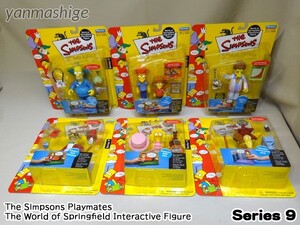 新品レア シンプソンズ ★シリーズ9 全6体セット2002年製 Series9 プレイメイツ The Simpsons Playmates BUSTED KRUSTY THE CLOWN