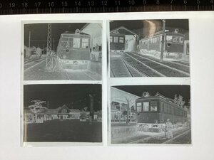 No.719●鉄道写真ネガ●小田原電気鉄道 小田原駅●チキ2型111●改造チキ1型107 チキ1型10 強羅駅●1950年撮影●ブローニー