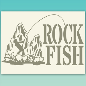 ROCKFISH　ロックフィッシュ　釣り　フィッシング カッティングステッカー 　518