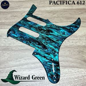 ピックガード　彩弦堂　さいげんどう　YAMAHA PACIFICA 612 ヤマハ　パシフィカ　612 Wizard Green